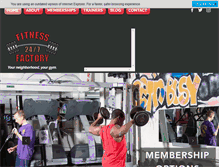 Tablet Screenshot of fitnessfactorypgh.com